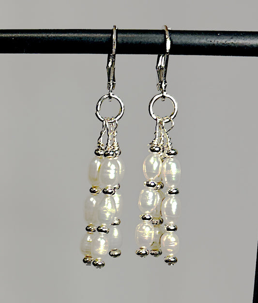 Freshwater Flair Pearl Earrings