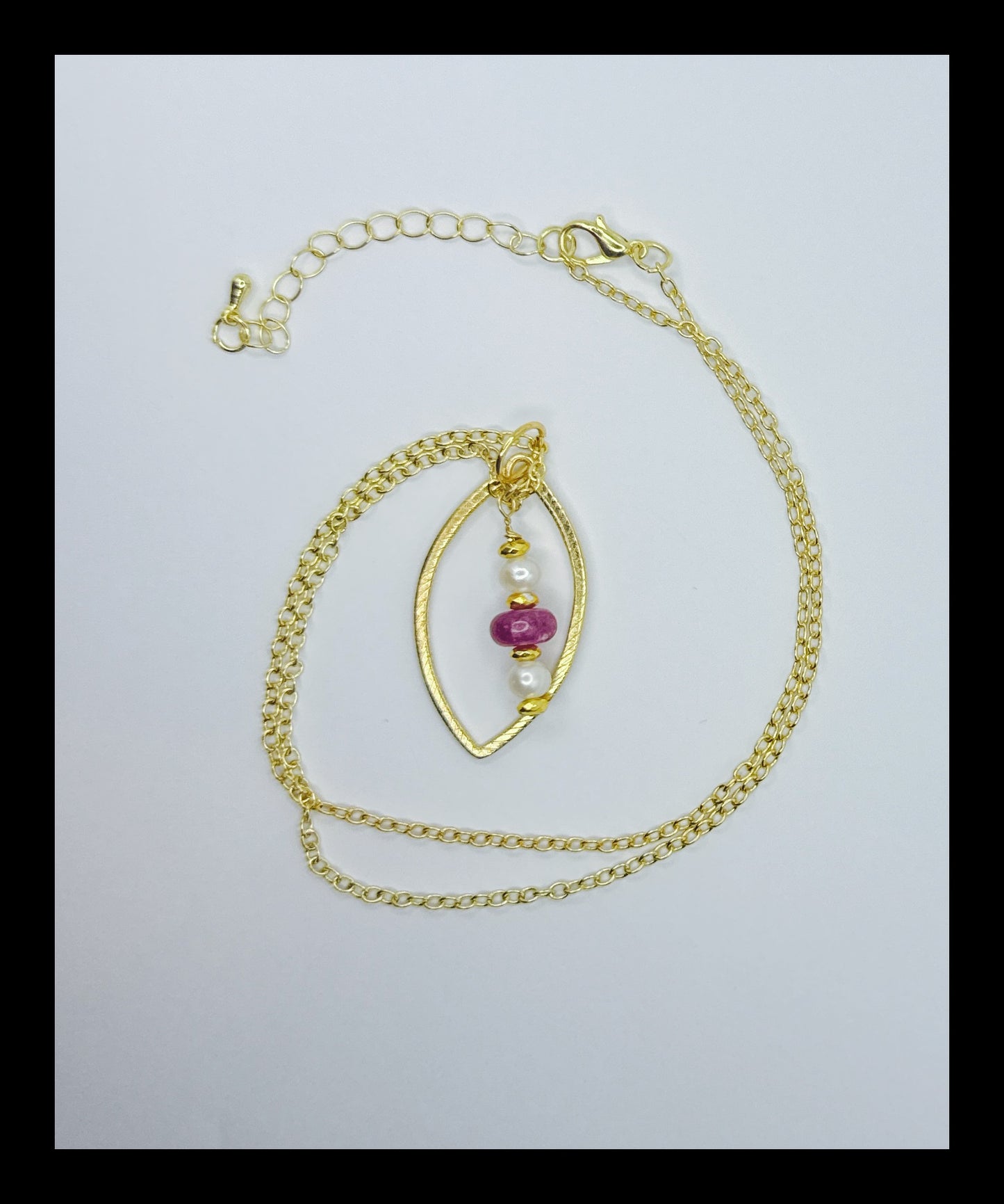 ✨Passionate Pearl and Pink Tourmaline Necklace✨