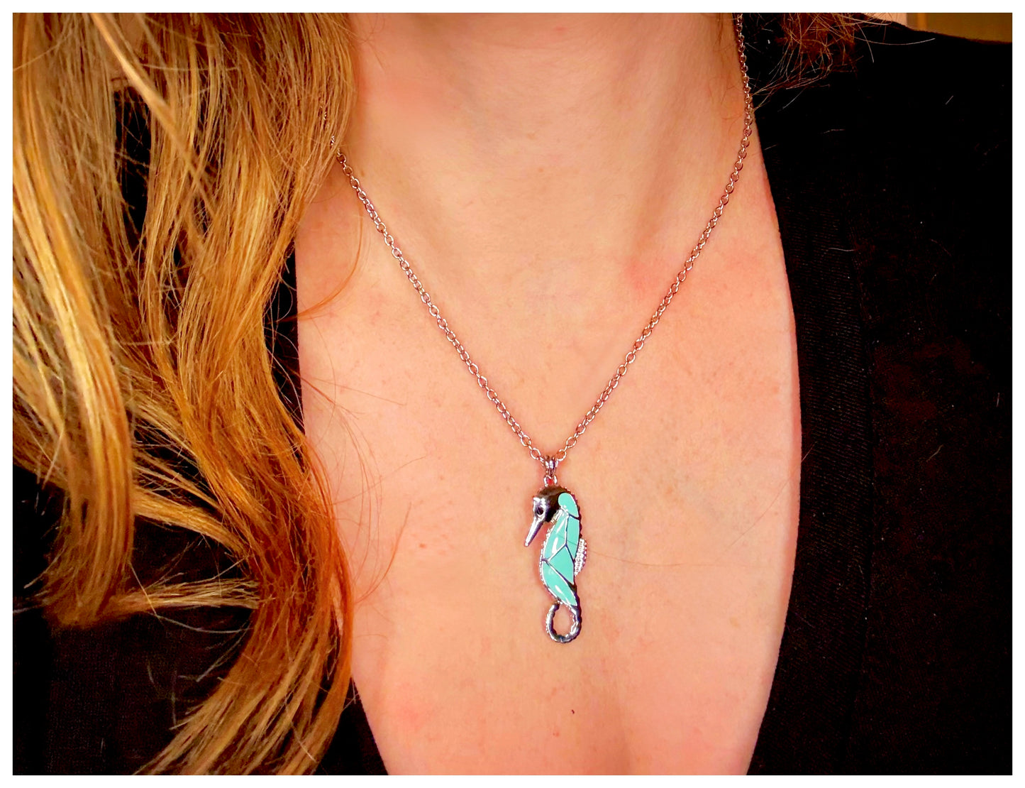 The Silver Seahorse Necklace