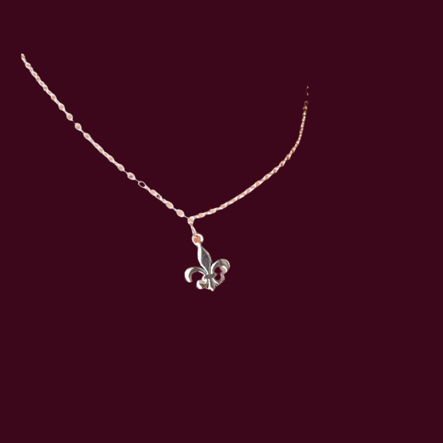 ✨Simply Stunning Silver Fleur de Lis Necklace✨