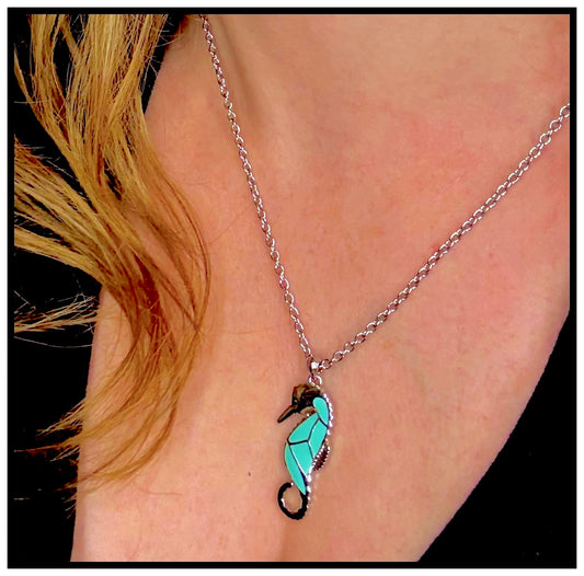 The Silver Seahorse Necklace