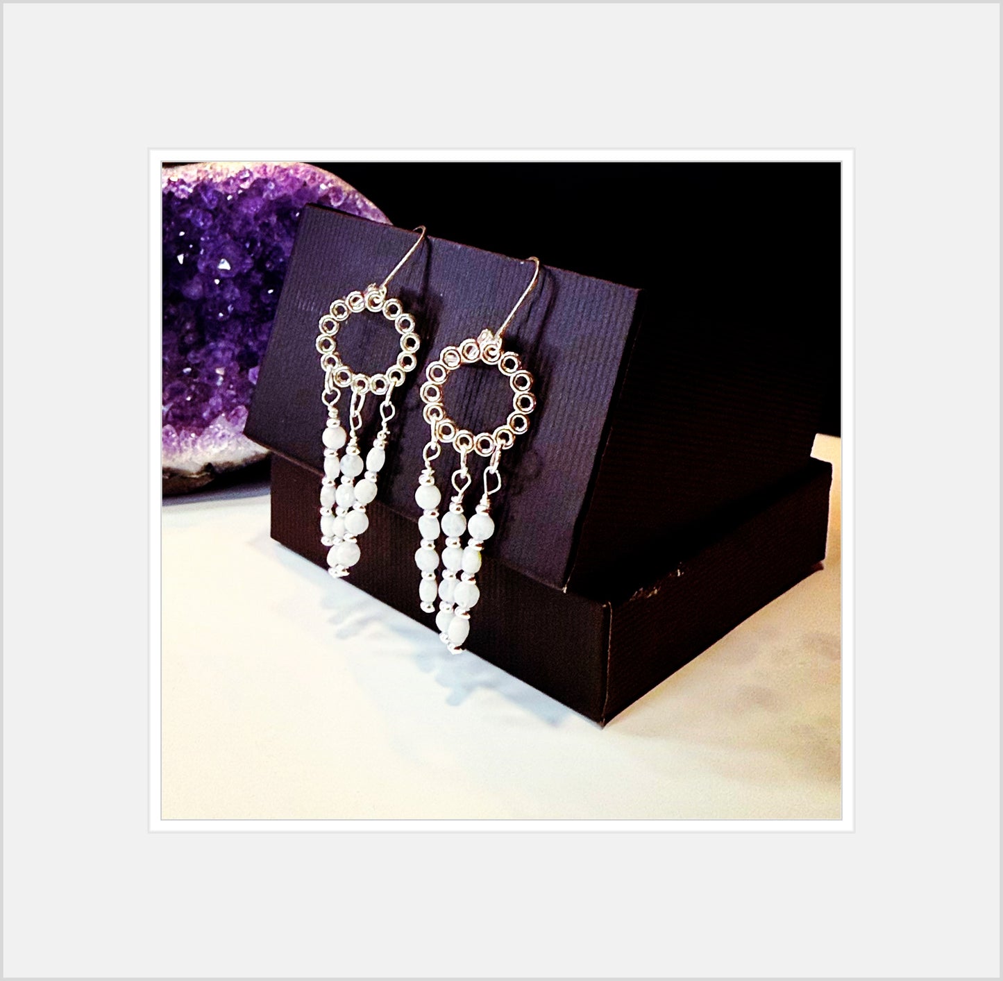 Chandelier Moonbeam Earrings