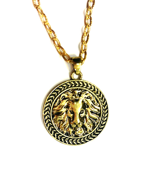 Leopold Lion Medallion Necklace