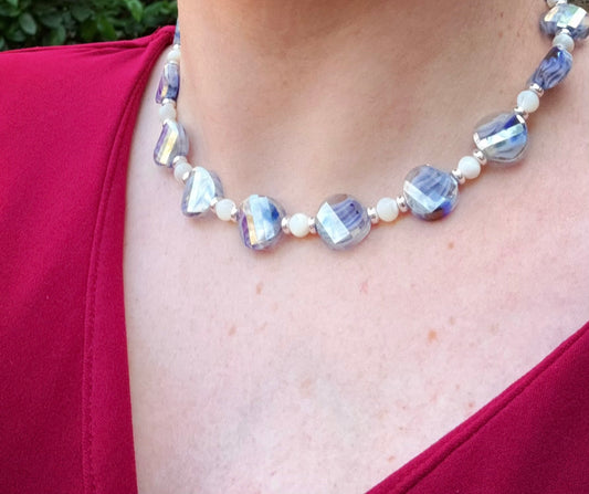 Heavenly Mother of Pearl Necklace