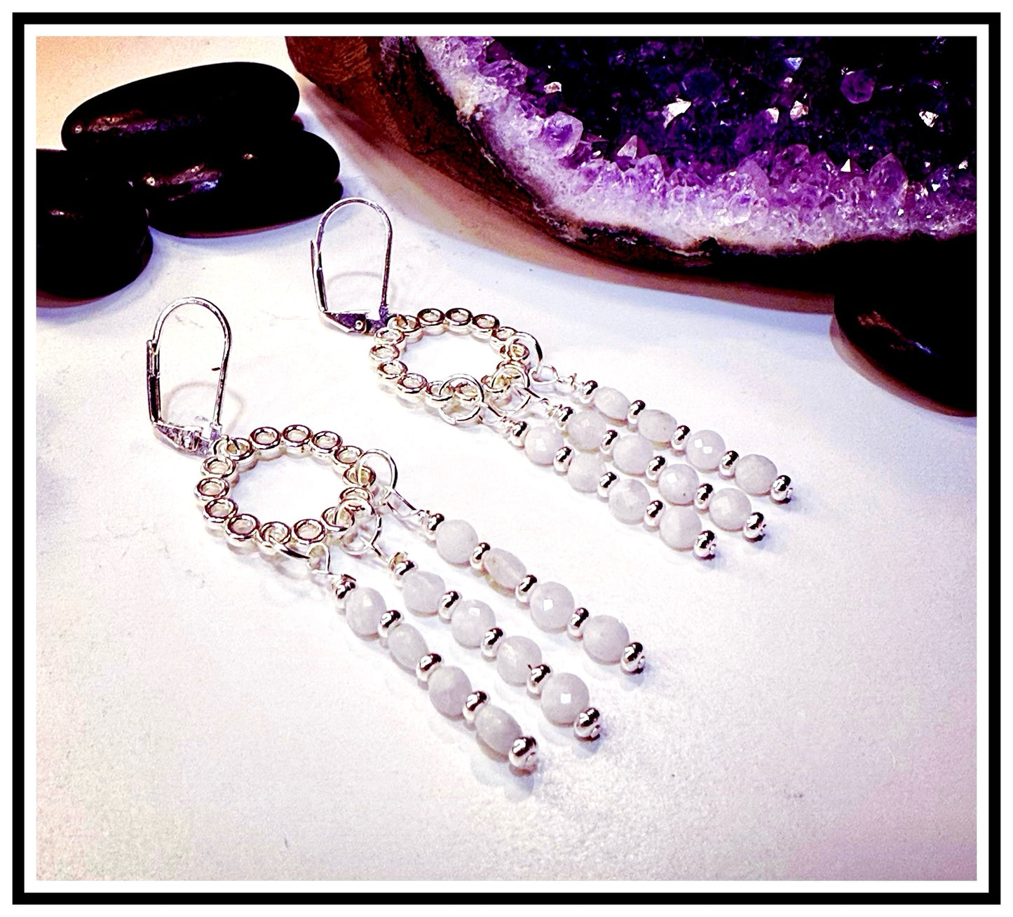 Chandelier Moonbeam Earrings