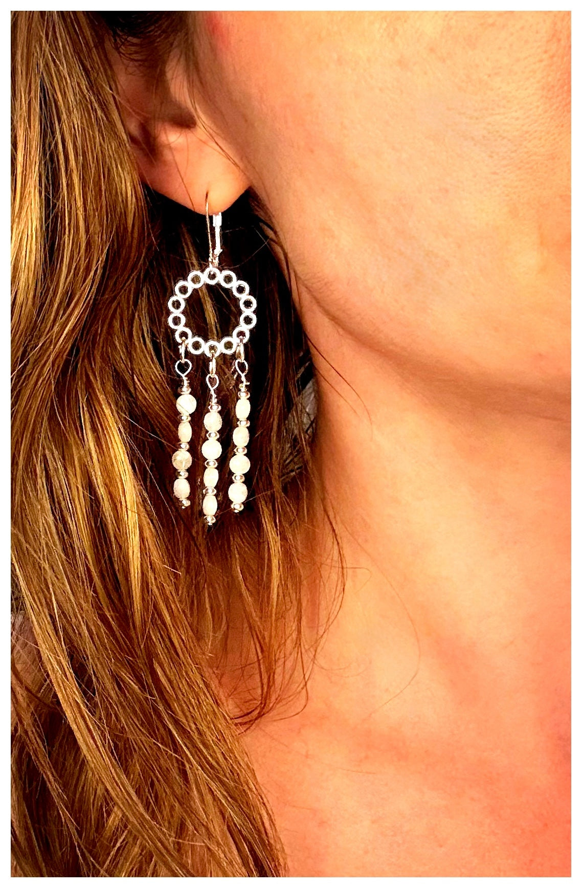 Chandelier Moonbeam Earrings