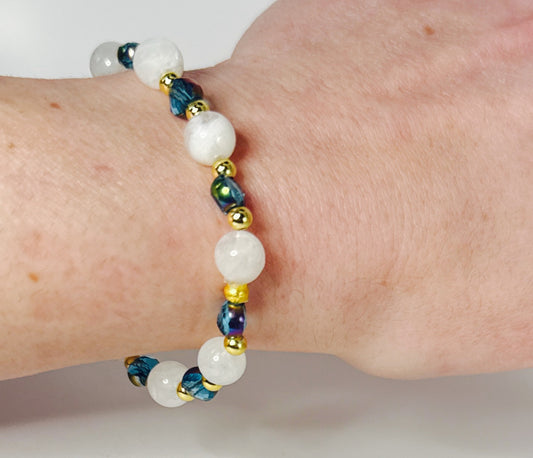 Blue Moonstone Blessings Bracelet